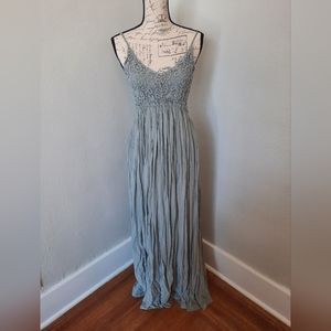 Sage Lace Maxi Dress